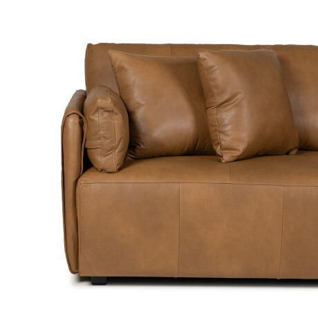 Sofa Torino - Cuero Básico - 3 cuerpos 1016 (Nozes)
