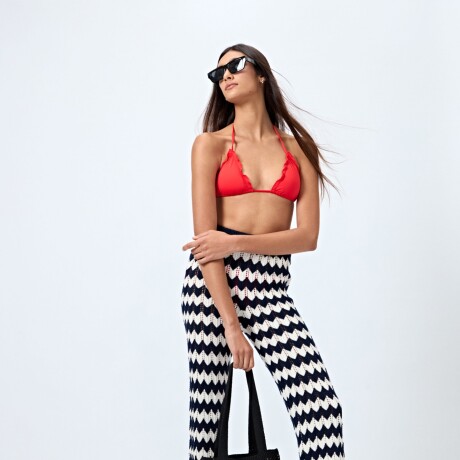 PANTALON AMBRA Blanco/Azul