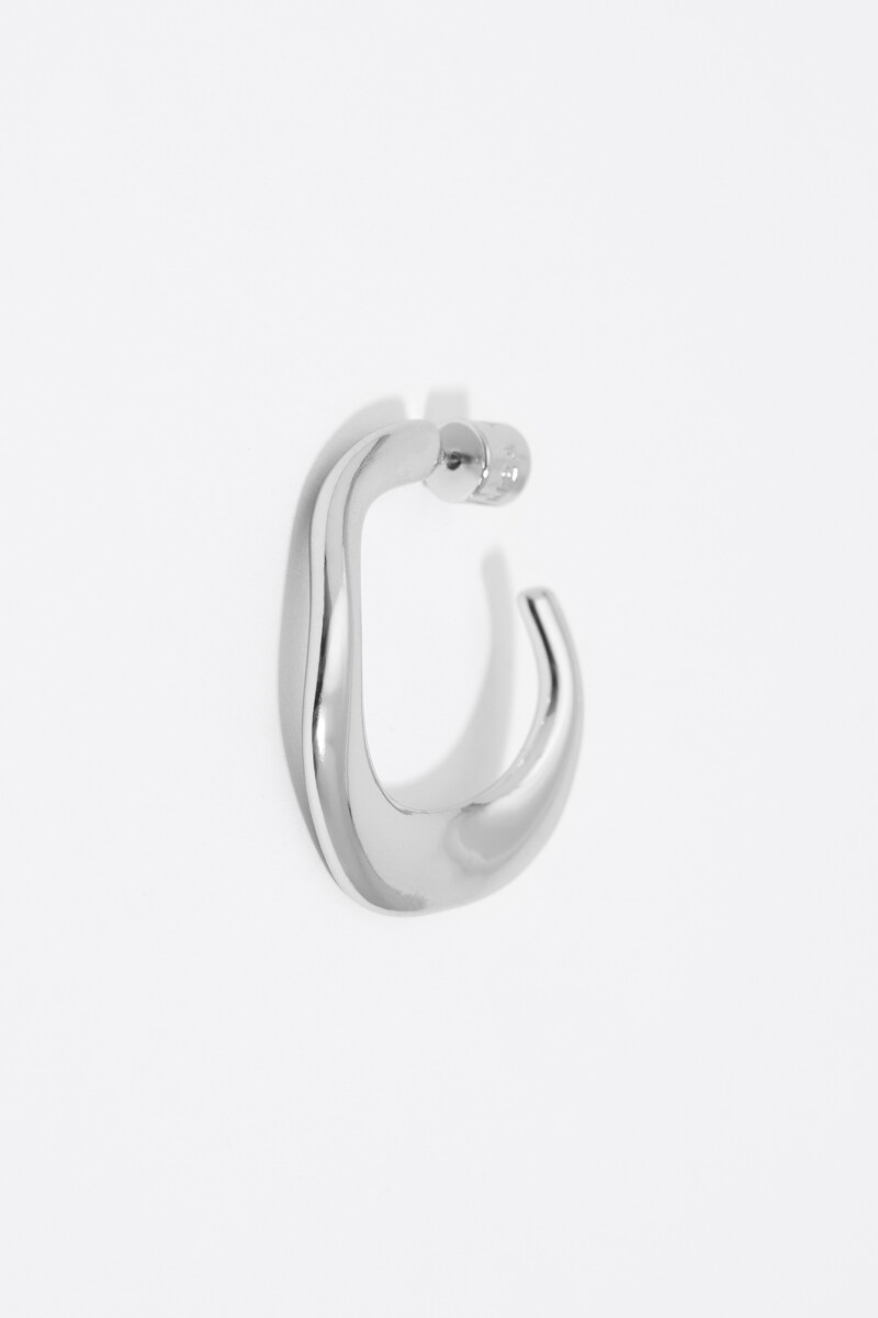 PENDIENTES ARO IRREGULAR Plata