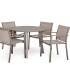 MESA JARDIN DE DISEÑO EN ALUMINIO 1.20 mts BLANCO