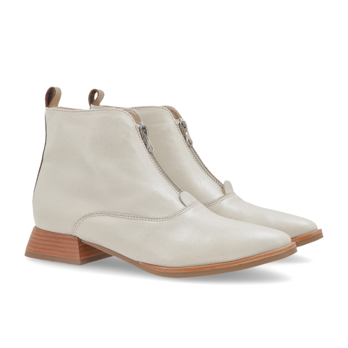 BOTA CUERO CHIETI - BEIGE 