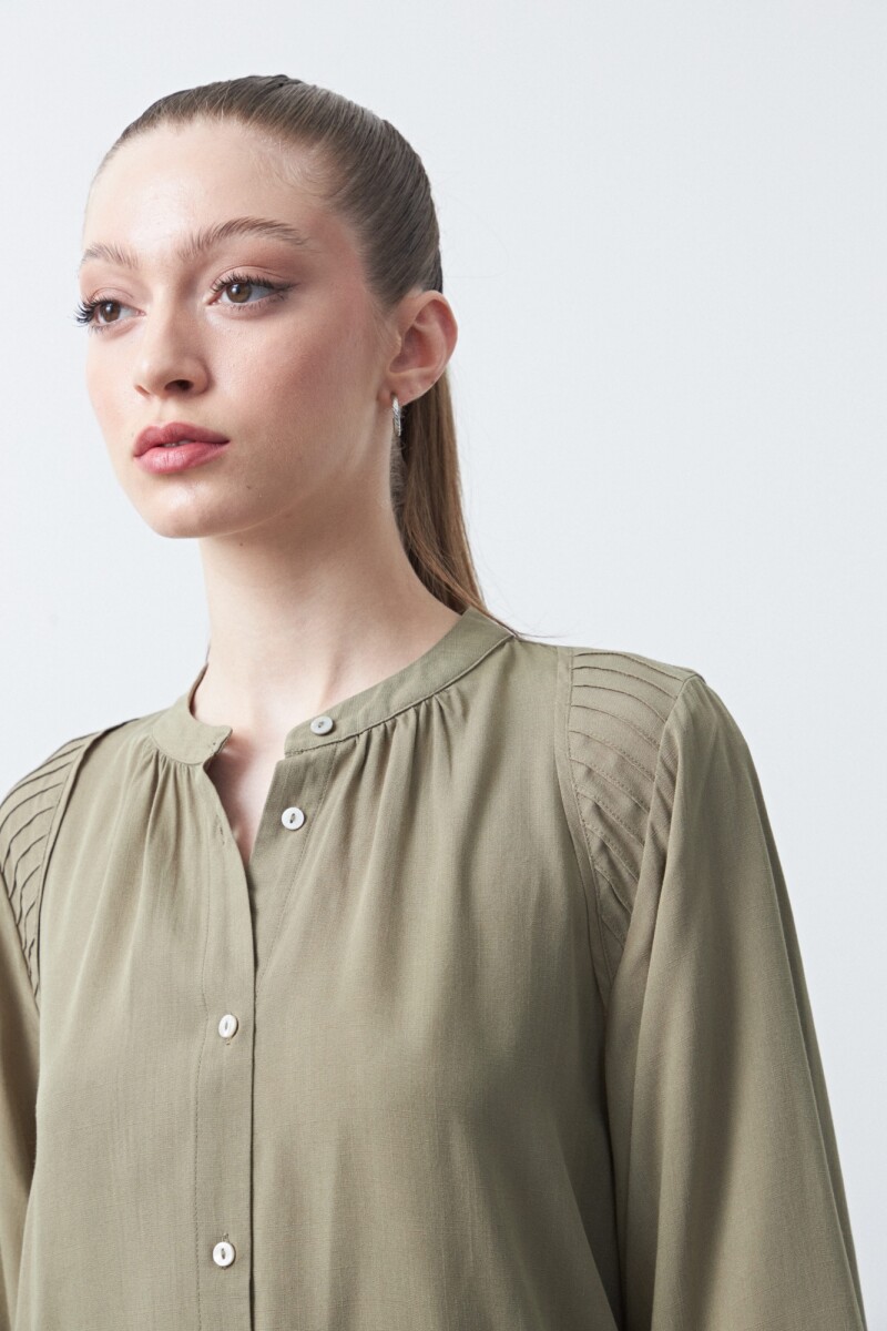 CAMISA ONA Verde Grisáceo