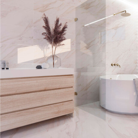 Ceramica Marmolado Calacatta Mate 30X90Cm Pared GAMAS DE BLANCO