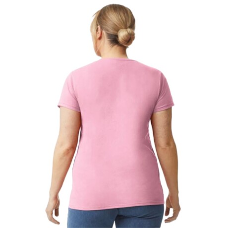 Camiseta básica Talles grandes dama Rosa