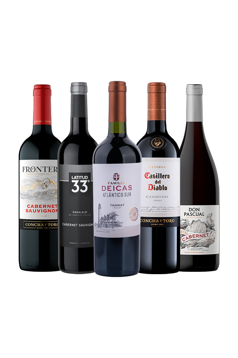 Pack Recomendados x5 vinos 