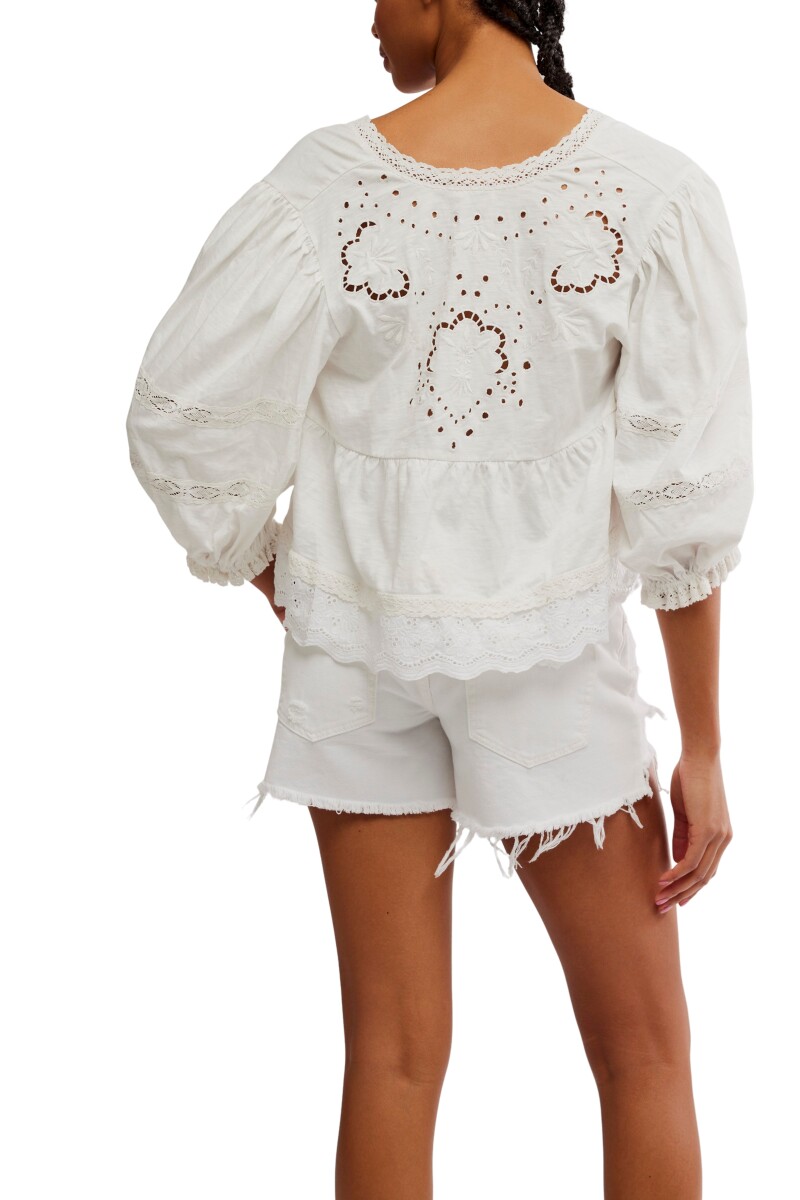 BLUSA BOWIE Marfil