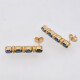 Caravanas Oro 18K, Brillantes Y Zafiros Caravanas Oro 18K, Brillantes Y Zafiros