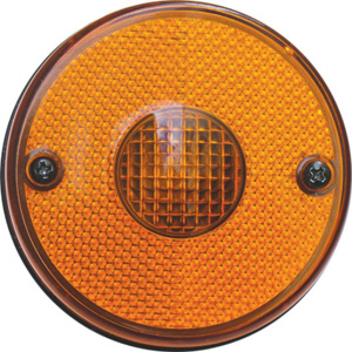 PLASTICO ACRILICO MICA FAROL - LATERAL REDONDO 88MM AMBAR RANDON 1145AM MULTILIGHT 
