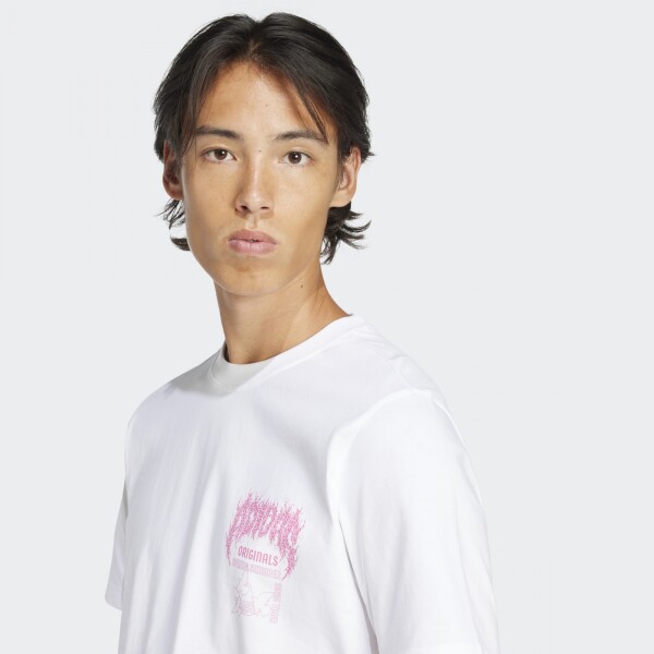 Remera Adidas Trifolio Series Fashion Elevated Blanco