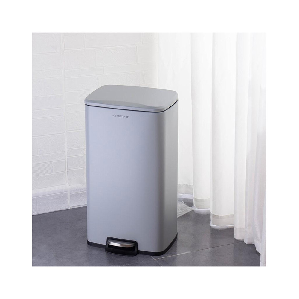 PAPELERA 30L LJT04-30 GRIS ACERO LJT04-30-2