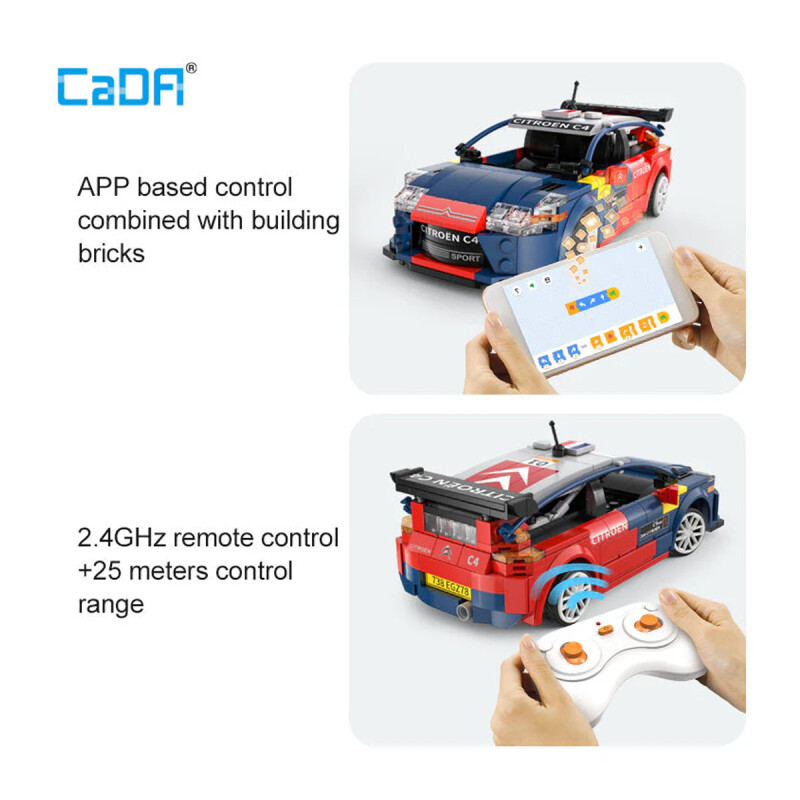 Auto Citroën C4 WRC para armar a control remoto CaDA Auto Citroën C4 WRC para armar a control remoto CaDA