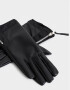 Guantes Varios Noche Guantes De Cuerina Con Cierre - Negro