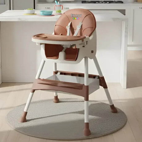 Silla De Comer Para Bebé Multiuso 2en1 Sillita Niños Marron