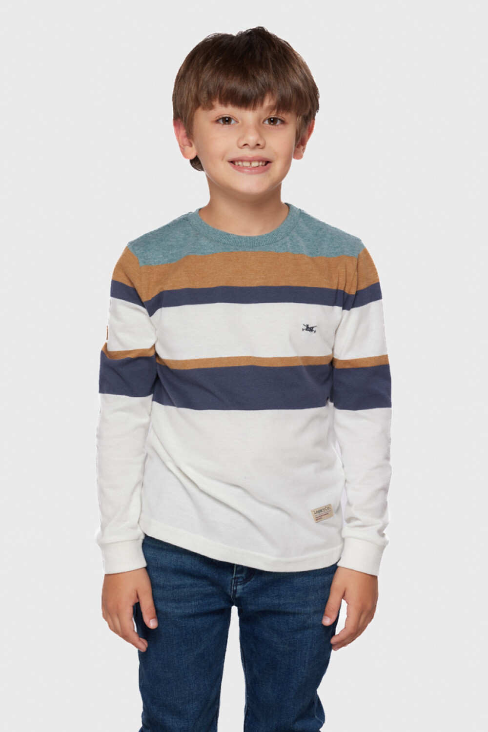 REMERA RAYADA Verde