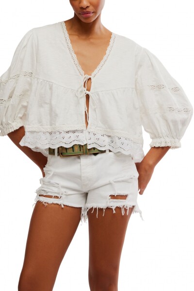 BLUSA BOWIE Marfil