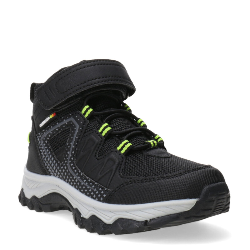 Botas de Niña Croco Kids MONTPELIER acordonada y con velcro Negro