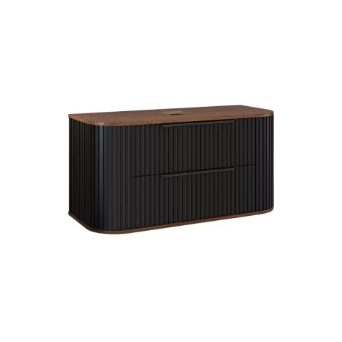 Mueble de baño Suspendido Alice Negro 100cm sin bacha Mueble De Baño Suspendido Alice Negro 100cm Sin Bacha