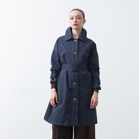TRENCH TESSA Azul Marino