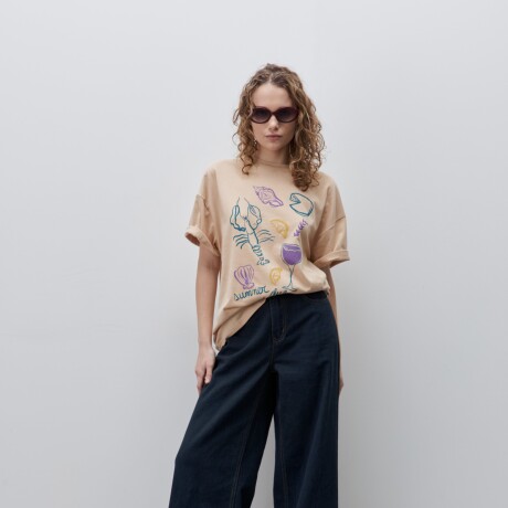 REMERA RENI Beige