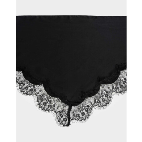 Pañuelo Raso Encaje Negro