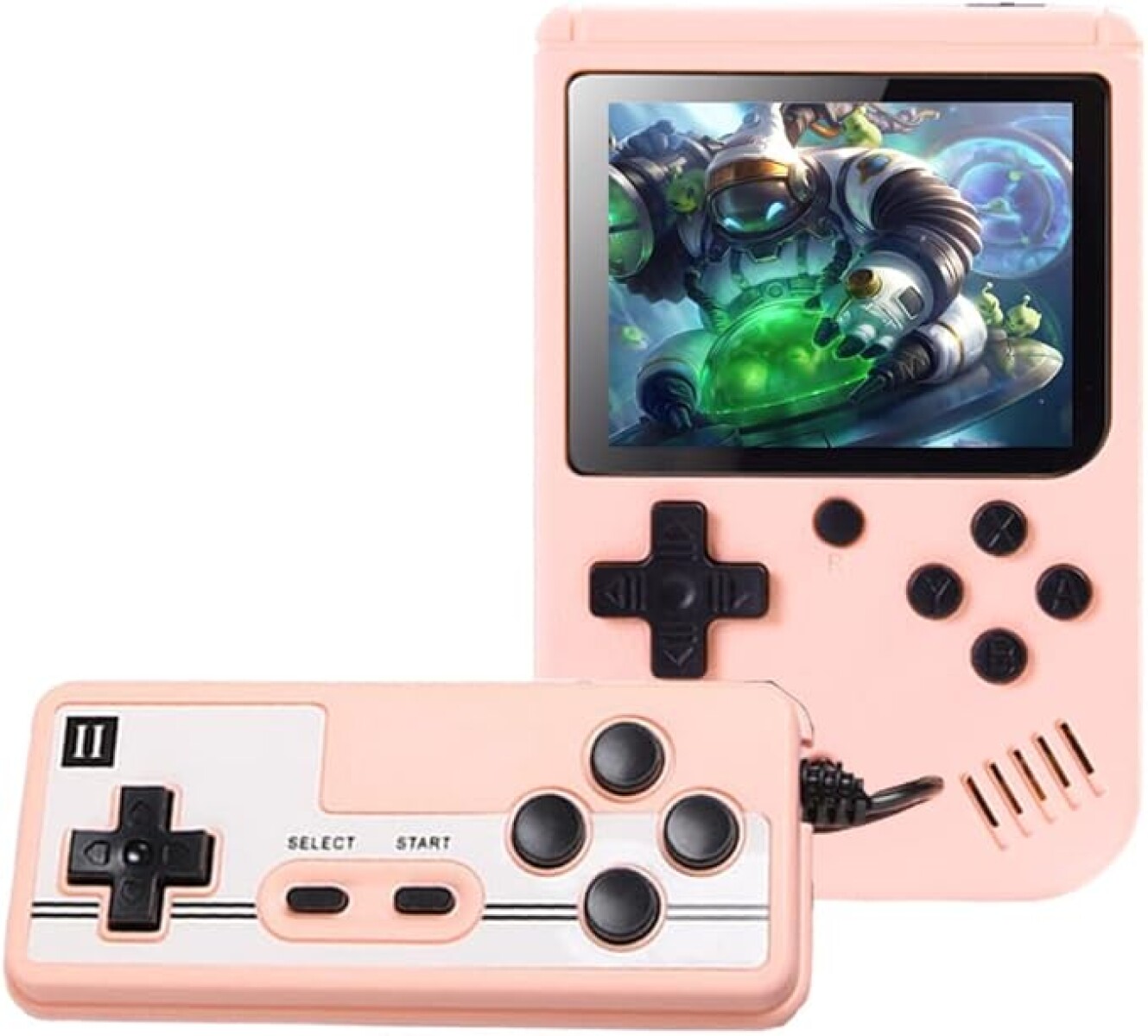 Mini Consola Portatil Para Niños Con 500 Juegos - Rosa 