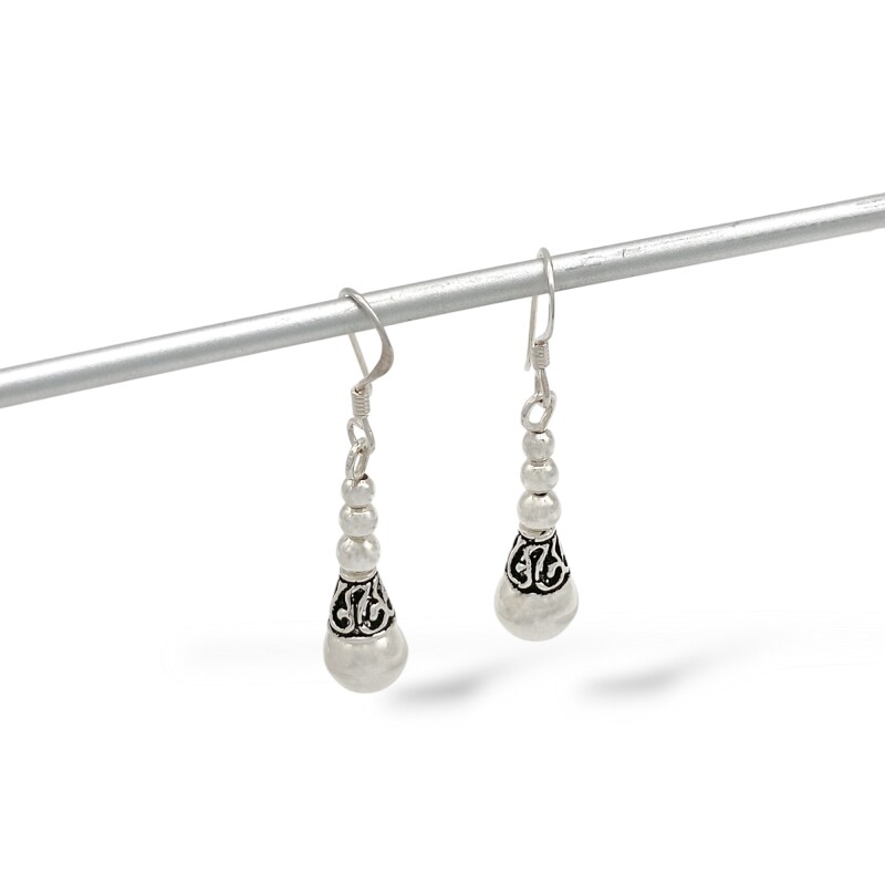 Caravanas Vintage-Plata tailandesa 925-Sin piedra-CA3526 sinpiedra