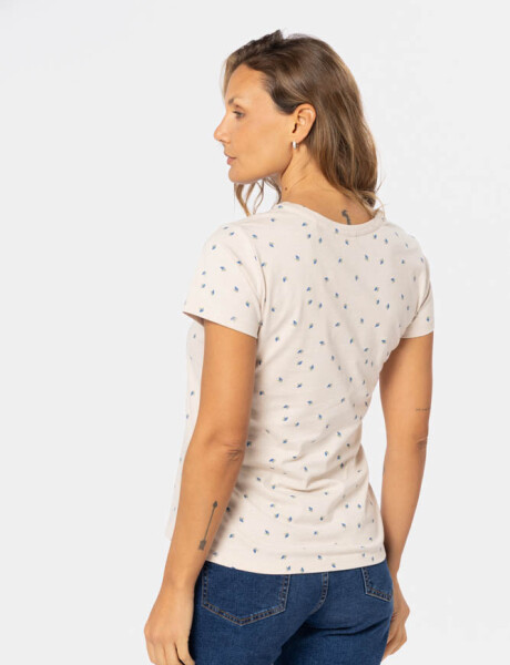 REMERA ESTAMPADA Beige