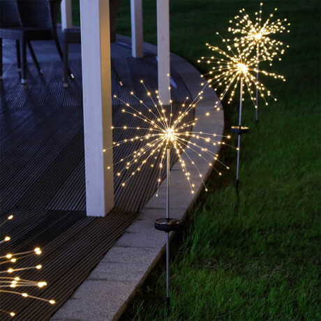 Set X2 Luces Led Solar Decorativa Caminero Jardín Set X2 Luces Led Solar Decorativa Caminero Jardín