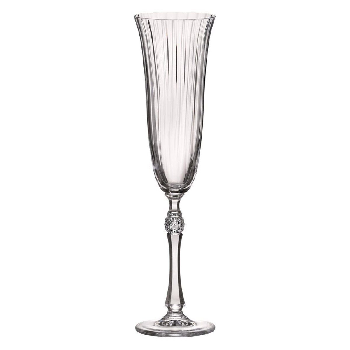 SET 6 COPA CHAMPAGNE 190ML PARUS WATERFALL BOHEMIA 