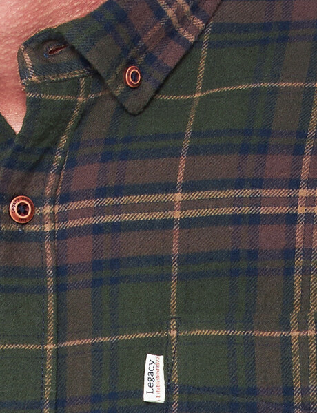 CAMISA LEÑADORA DE VIYELA Verde