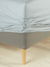 Sábana bajera ajust satén TINE 90x200x35 gris cl Sábana bajera ajust satén TINE 90x200x35 gris cl