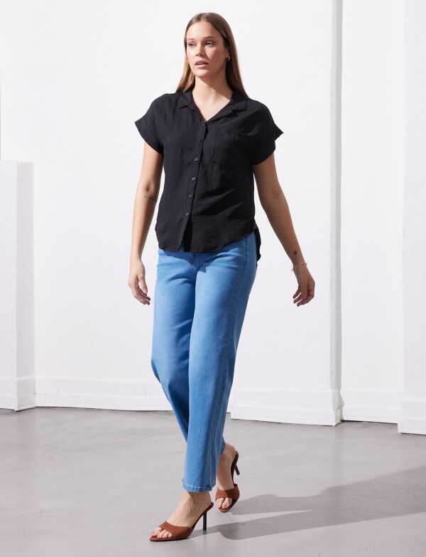 Camisa Bolsillo NEGRO