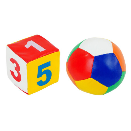 Pelota + cubo con sonajero Pelota + cubo con sonajero