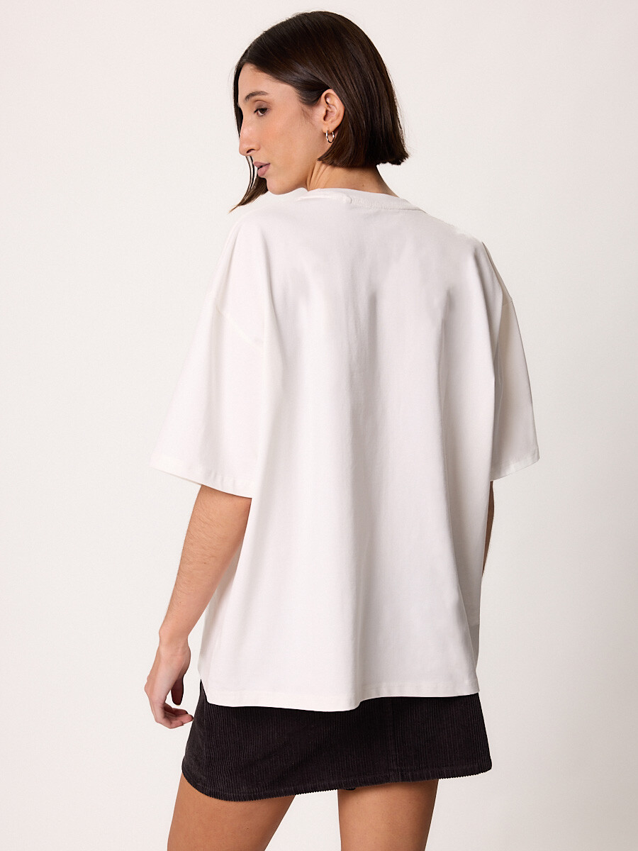 T-SHIRT M/C MACHE DIXIE Blanco