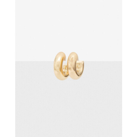 Aros Argollas Chunky Dorado