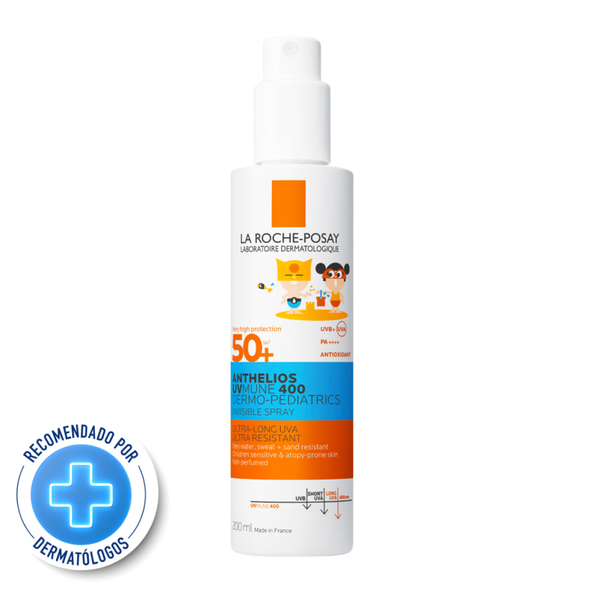 Protector Solar La Roche-Posay Anthelios UVMune 400 Dermopediátrico Spray FPS50+ 200ml 