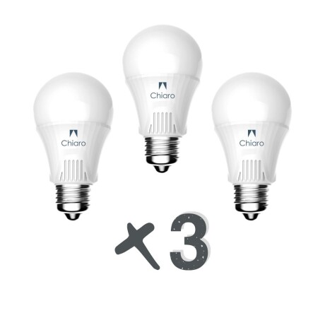 Pack x 3 lámparas led estándar 7w E27 CHIP SAMSUNG Luz cálida