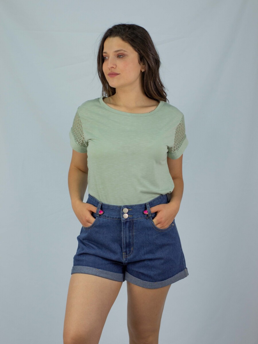 Remera Calada Slowly - Light Green 