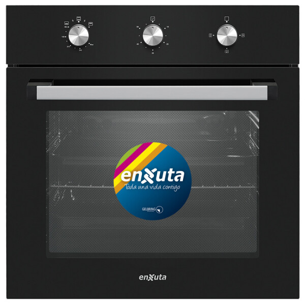 Horno a Gas de Empotrar Enxuta Negro con Convección Horno a Gas de Empotrar Enxuta Negro con Convección