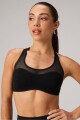 Bra Mesh Low Impact Bra Mujer Black