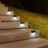 Set 4 Luces Para Escalera Led Solar Aplique Recargable Set 4 Luces Para Escalera Led Solar Aplique Recargable