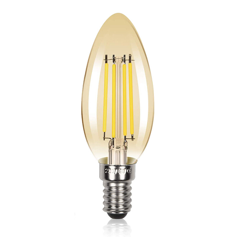 Lámpara Filamento LED VELA 4W Ultra Cálida Lámpara Filamento LED VELA E14 4W Ultra Cálida