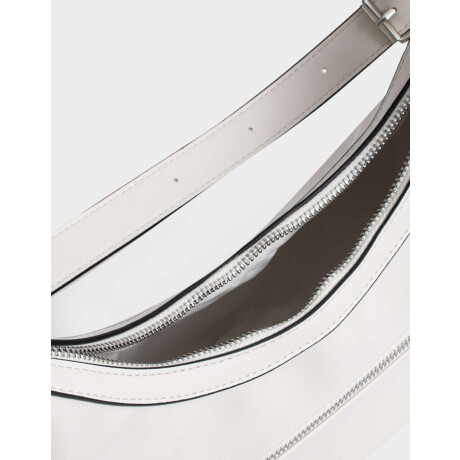 Bandolera Multipocket B&w Blanco Crudo