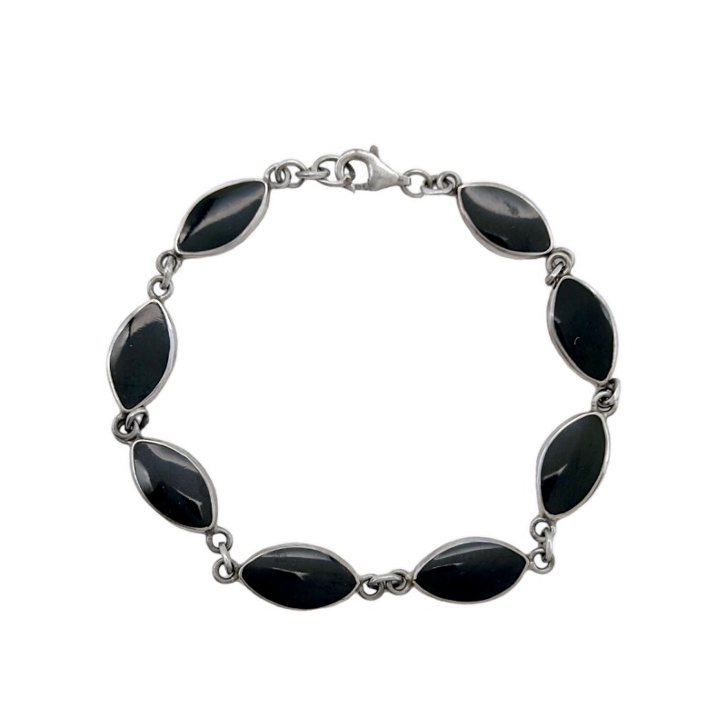 Pulsera Almendra-Plata 925-Piedra onix-PU3002 conpiedra