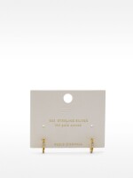 Aros Con Circonitas - Plata De Ley 925 dorado