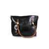 S&D Cartera Lisa con Llavero Negro