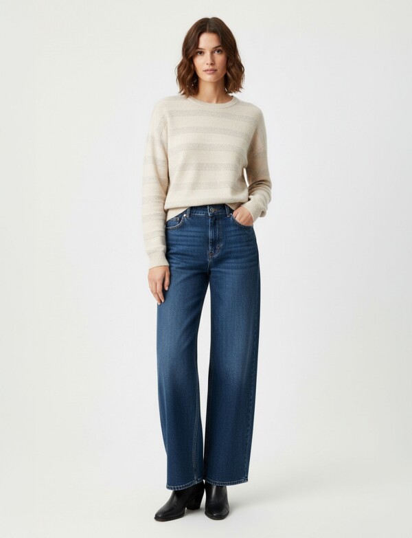 Buzo Lana Brillos BEIGE