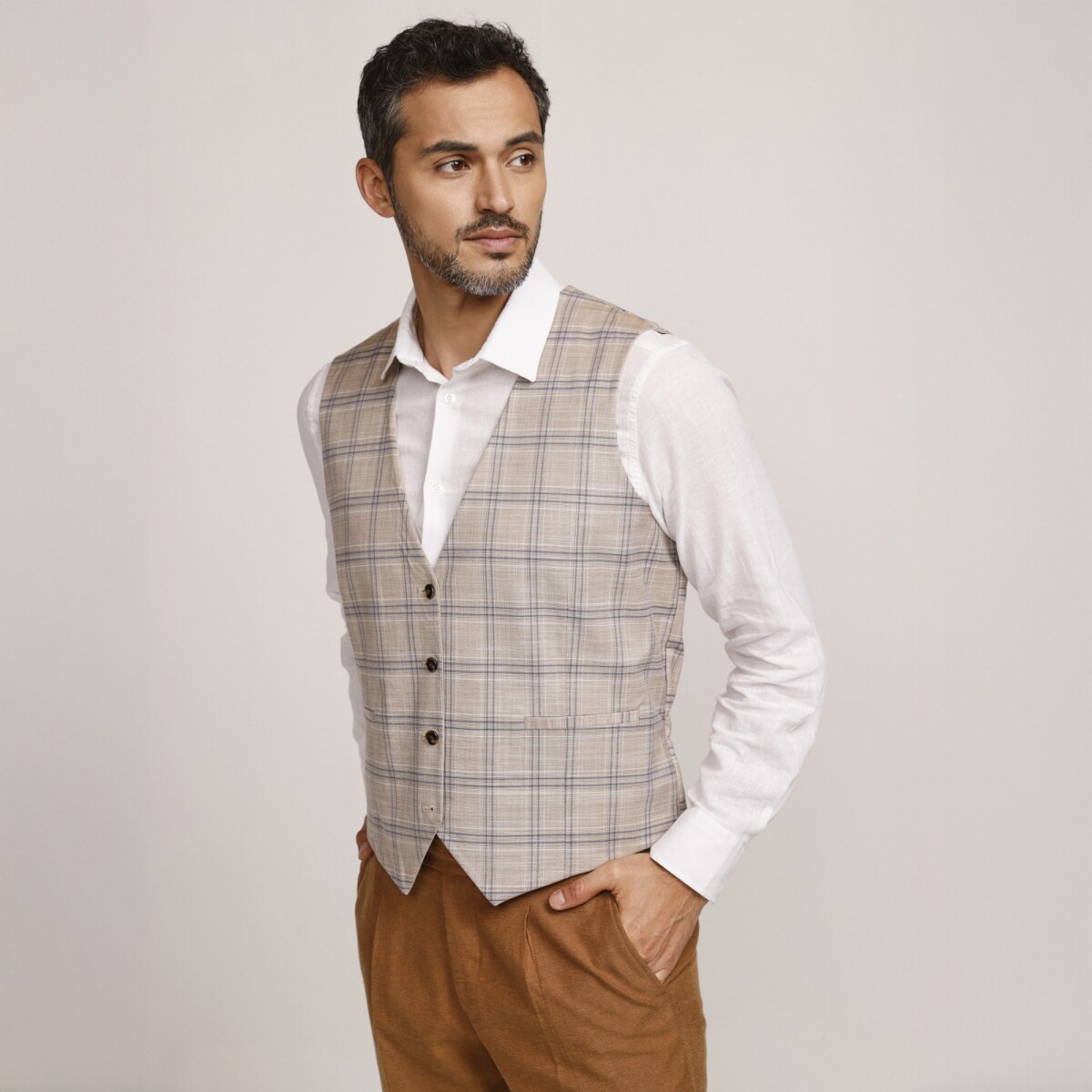 Chaleco Reversible Due Volti - BEIGE/BEIGE 