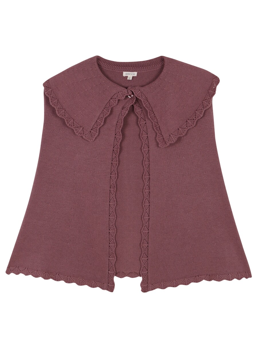 Capa De Punto Acabado Purpura