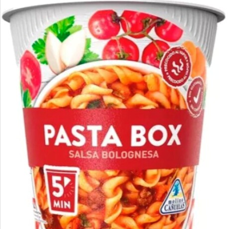 PASTA BOX C/SALSA BOLOGNESA VASO 64G PASTA BOX C/SALSA BOLOGNESA VASO 64G